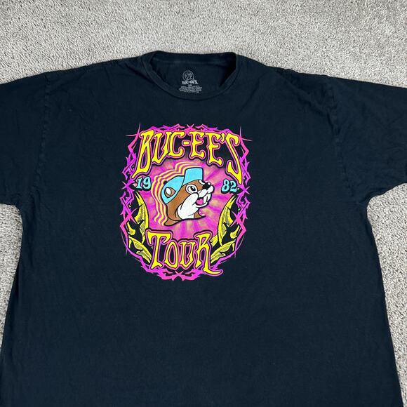 Bucees Shirt Mens 3XL Black Pink 1982-2021 Tour Short Sleeve Casual Cotton - Picture 3 of 13